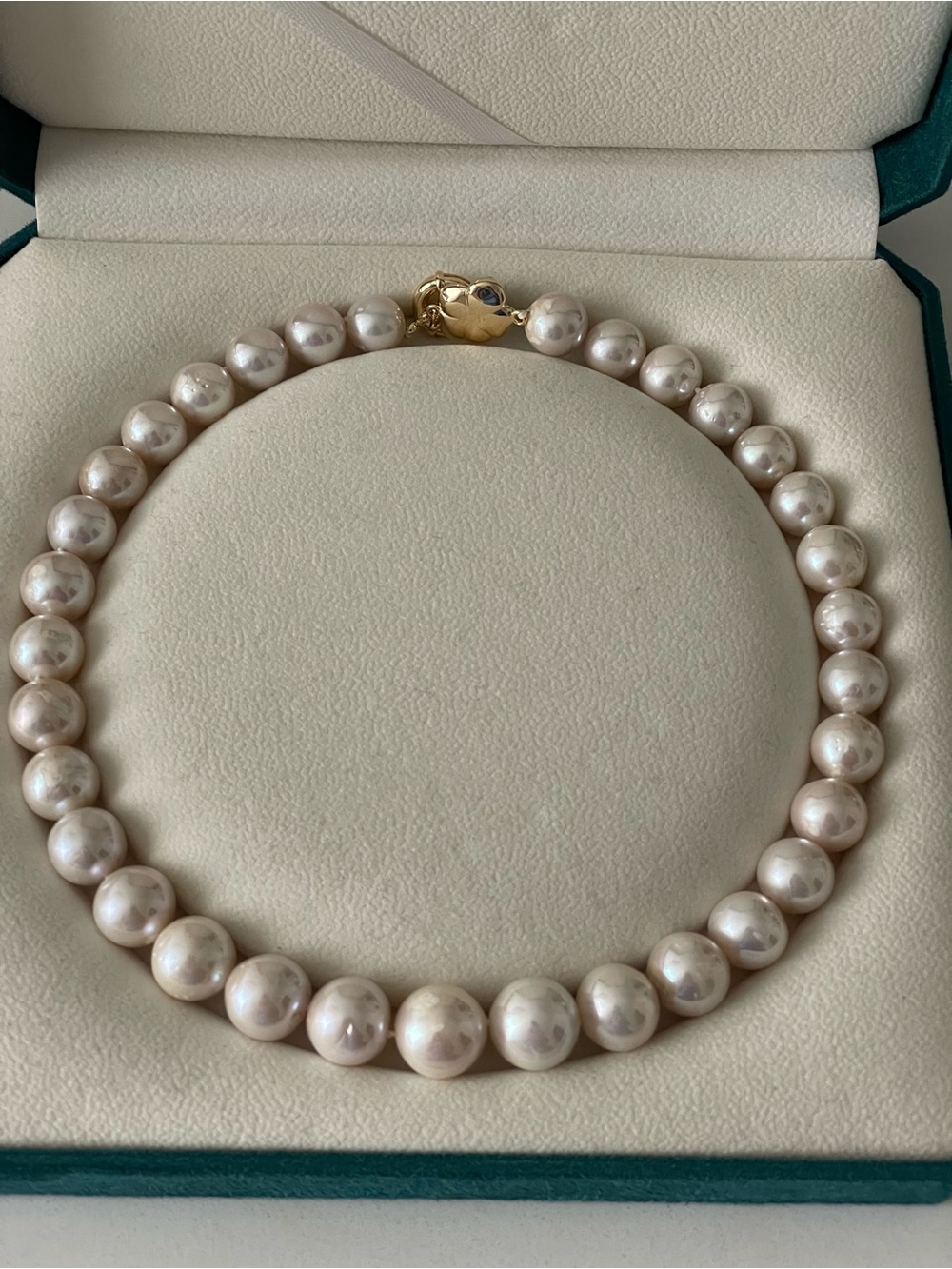 Huge Edison Pearl Necklace 11.6-14.9mm Tea Rose Cream-White